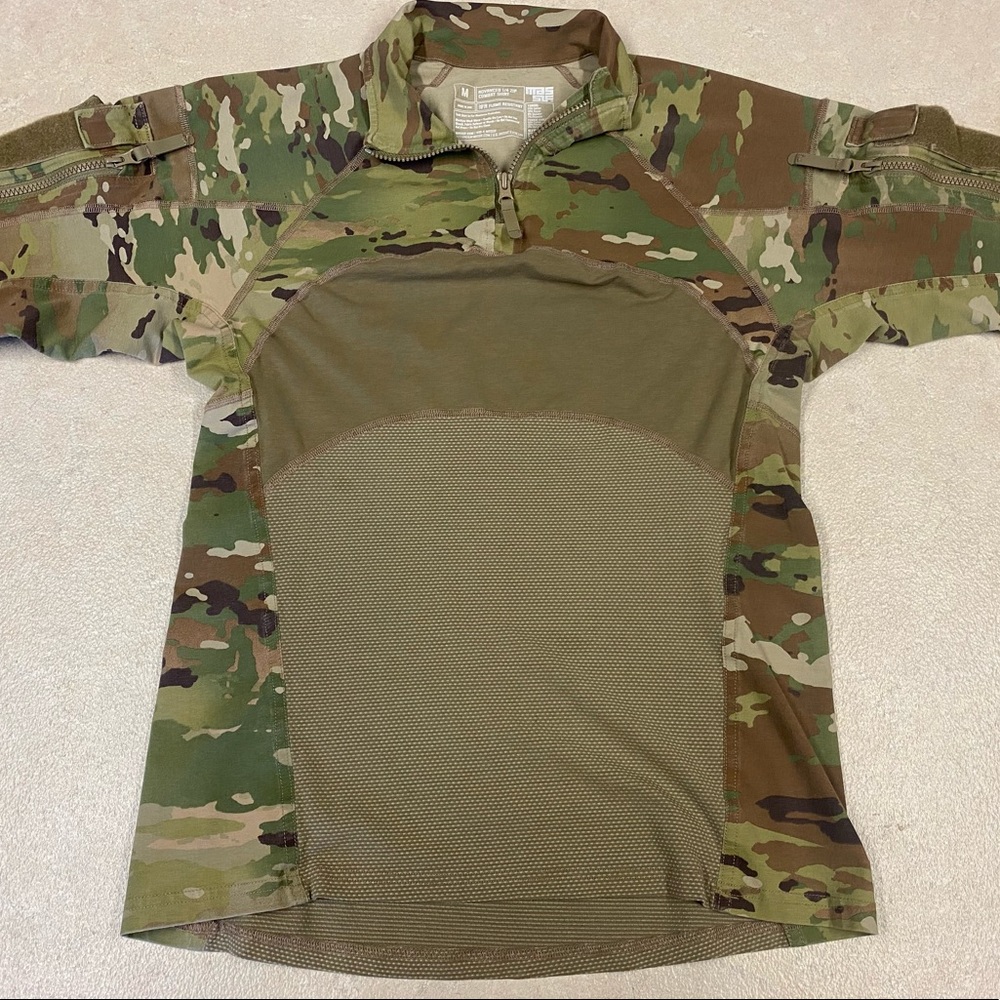 MEDIUM * US Army Combat 1/4 Zip Shirt ACS Type II * Scorpion OCP II Camo